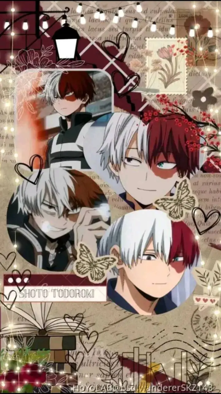 ai character: shoto todoroki  background