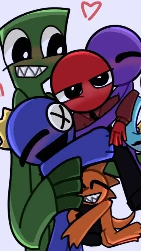 ai character: rainbow friends background