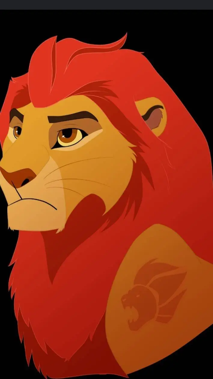 ai character: kion. (adult)  background