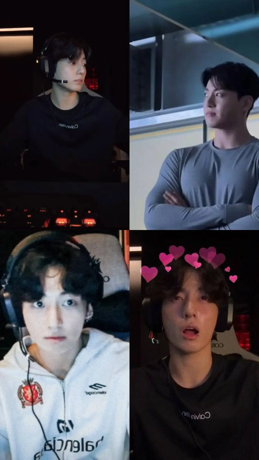 ai character: Jungkook gamer  background