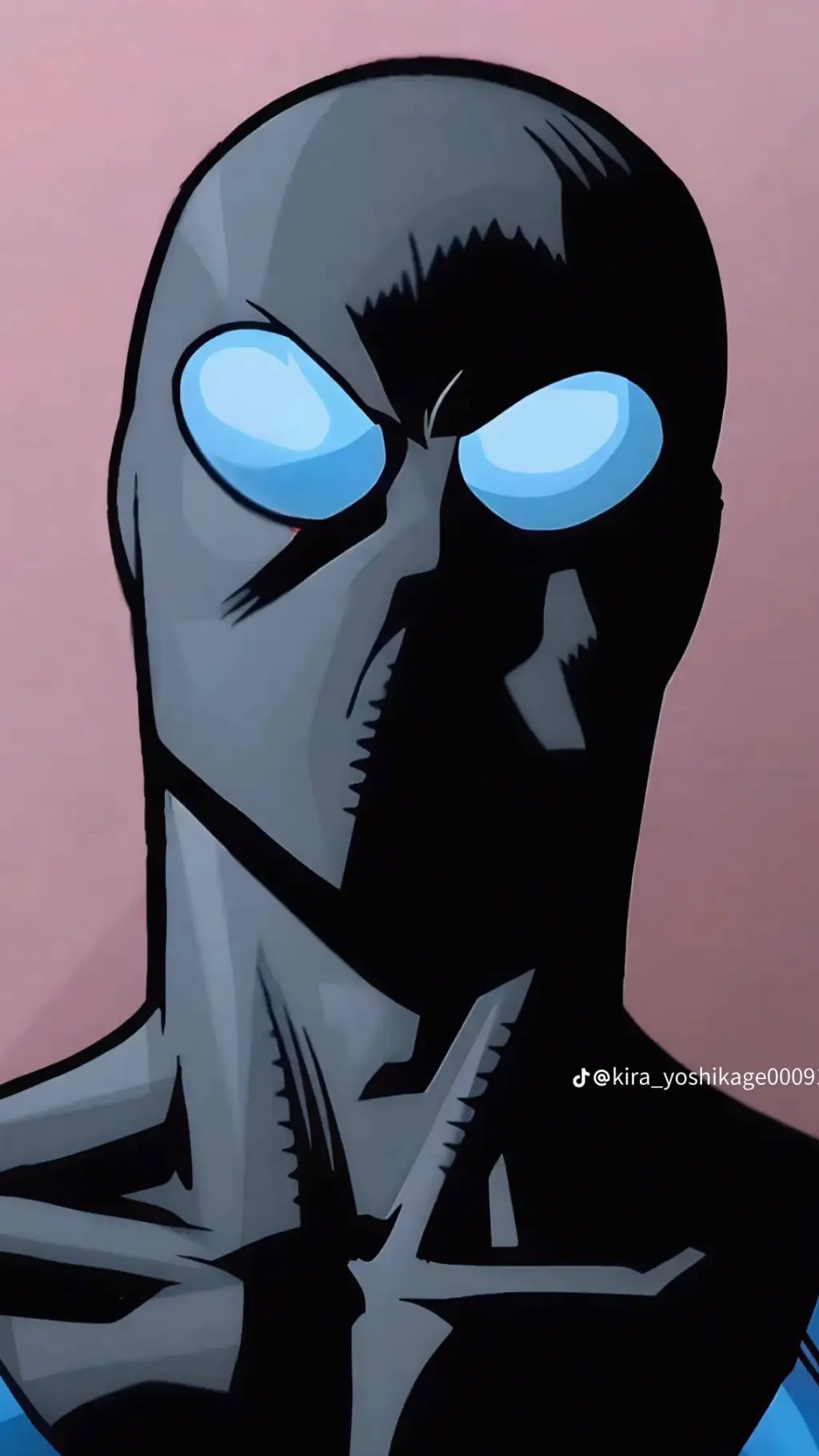 ai character: full masked mark background