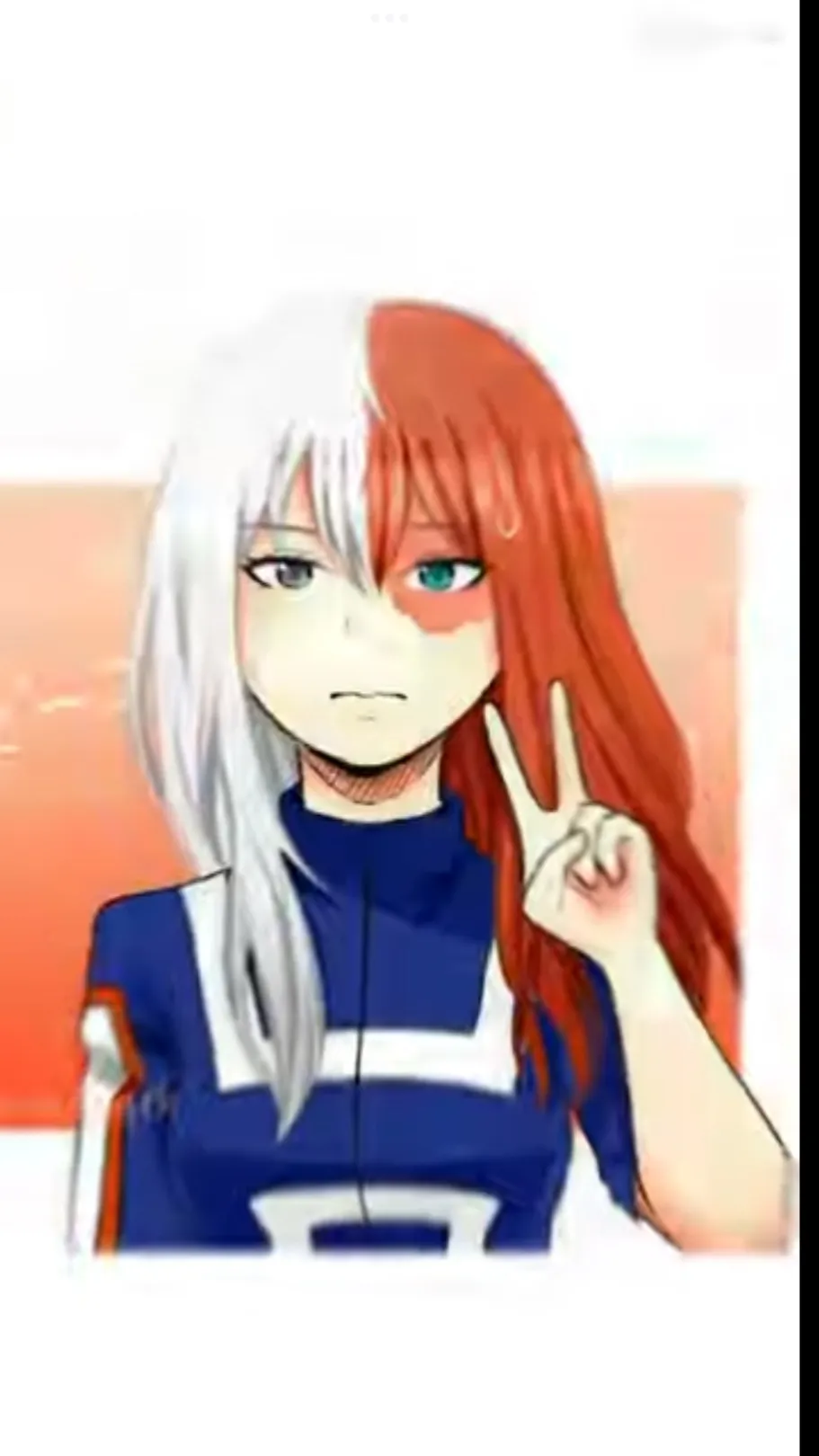 ai character: Mha Shoto Sister background