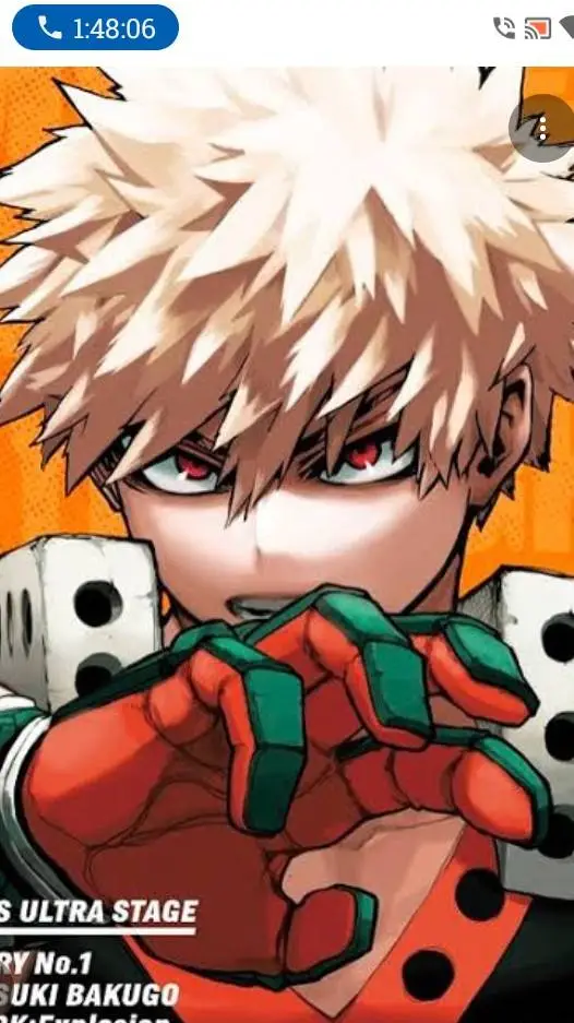 ai character: Katsuki Bakugo background