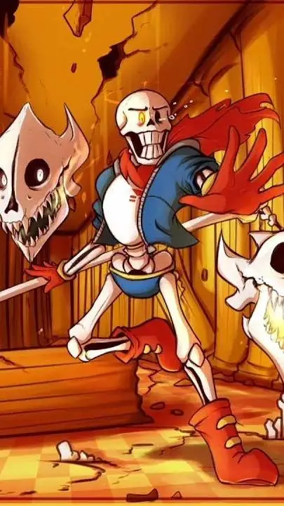 ai character: Disbelief Papyrus background