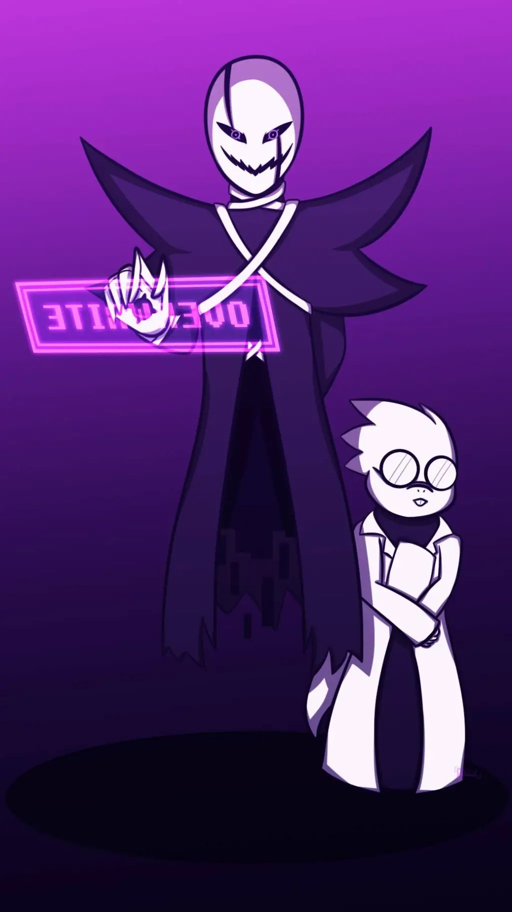 ai character:  X-Гастер background