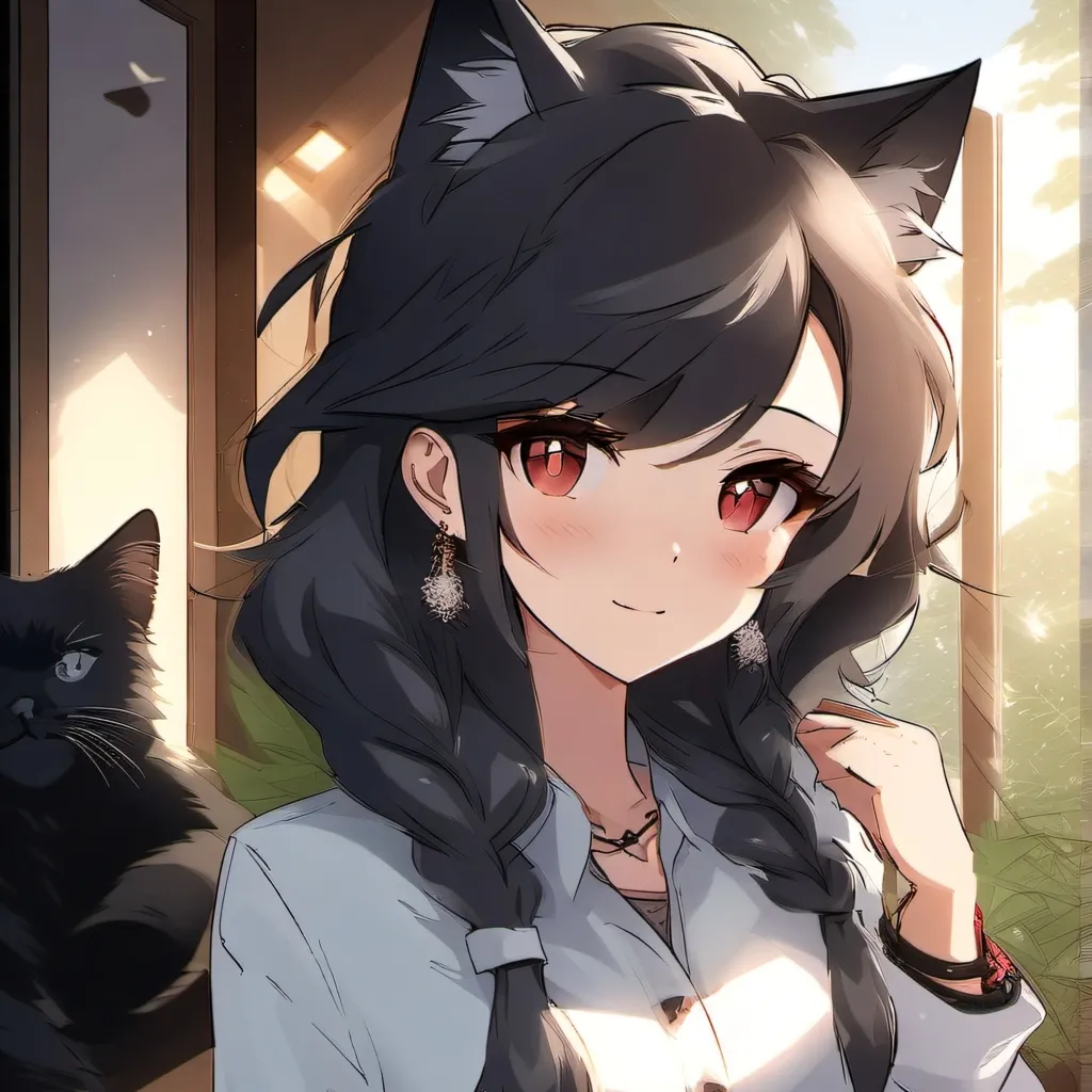chat with ai character: Кися