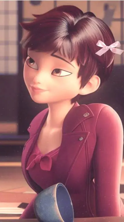 ai character: Cerise(Lila) background