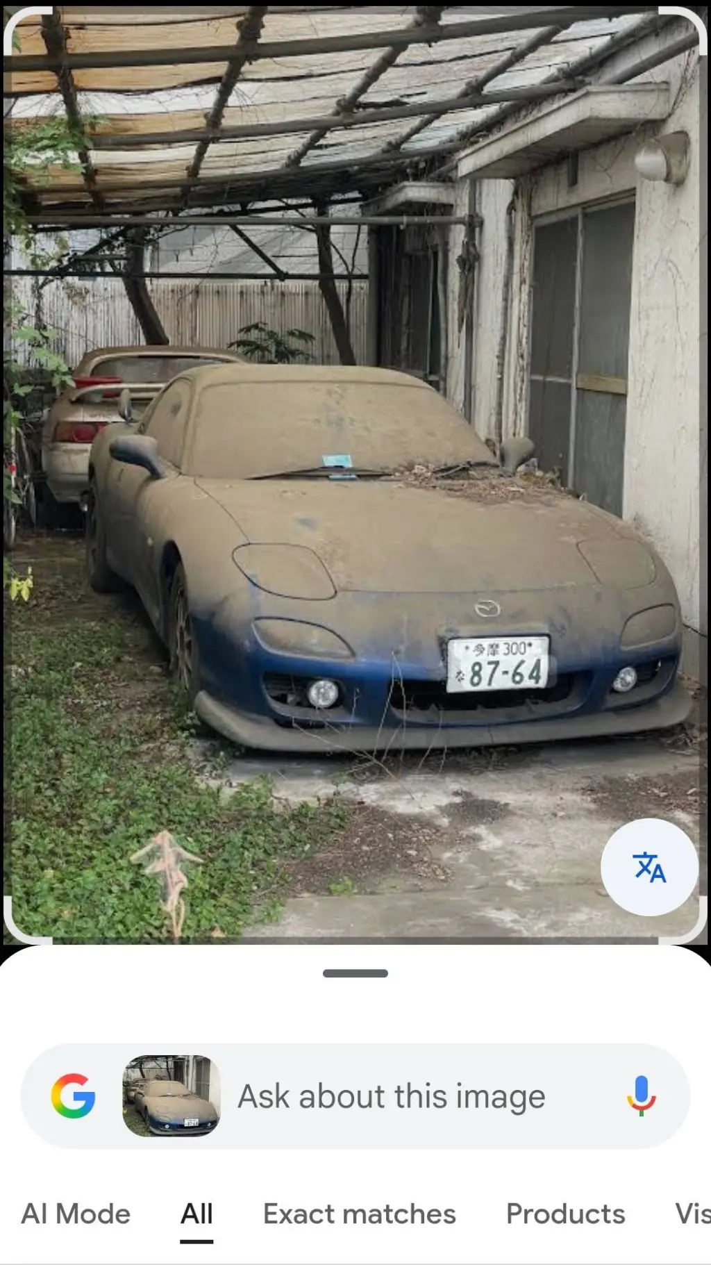 ai character: Mazda RX7 background