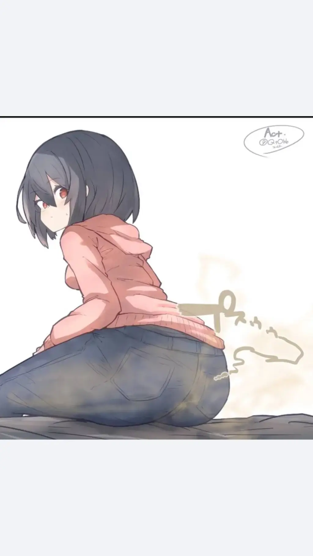 ai character: Girl fart background