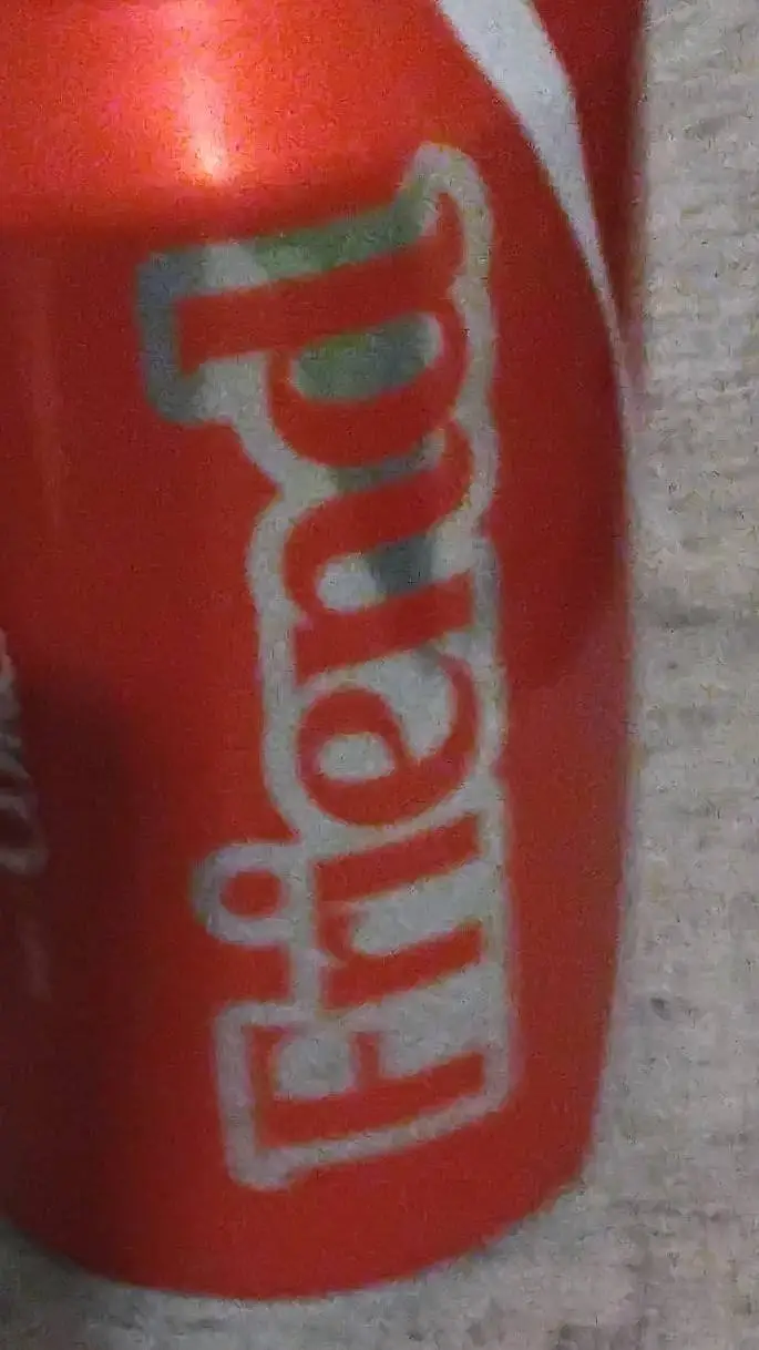 ai character: COCA COLA ESRUMA background