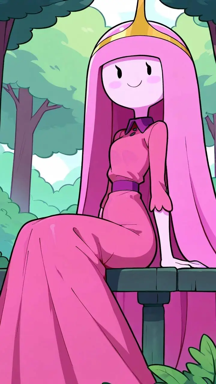 ai character: Princess Bubblegum background