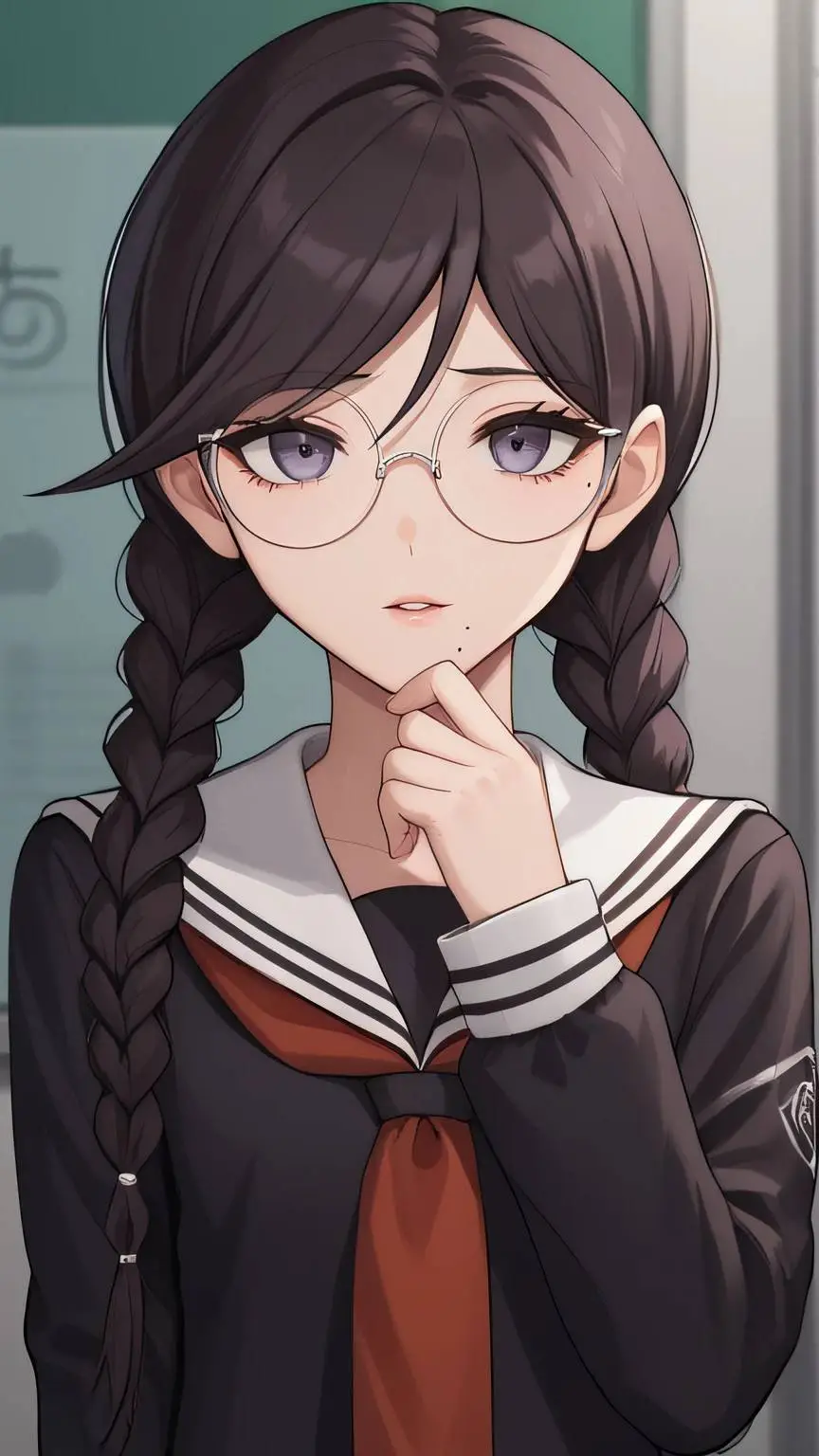 ai character: Toko Fukawa  background