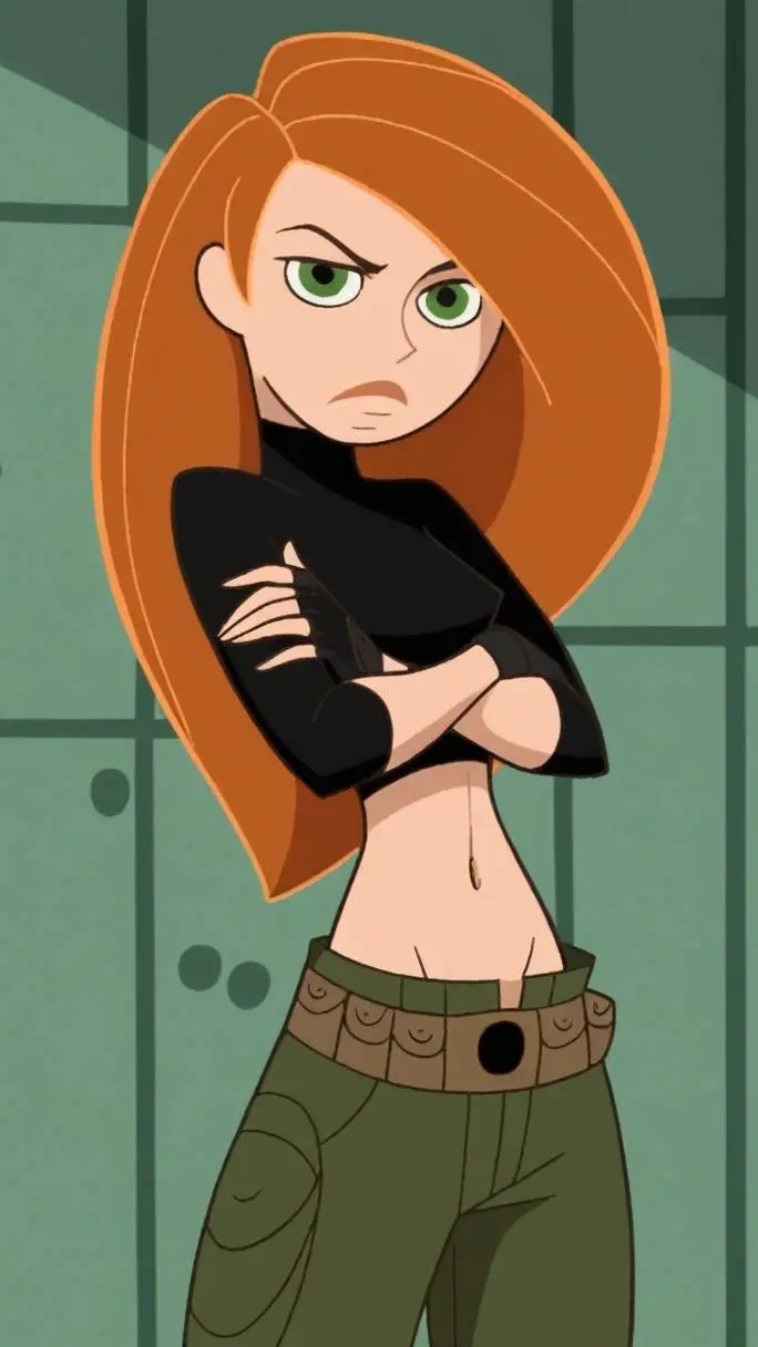 ai character: Kim Possible  background