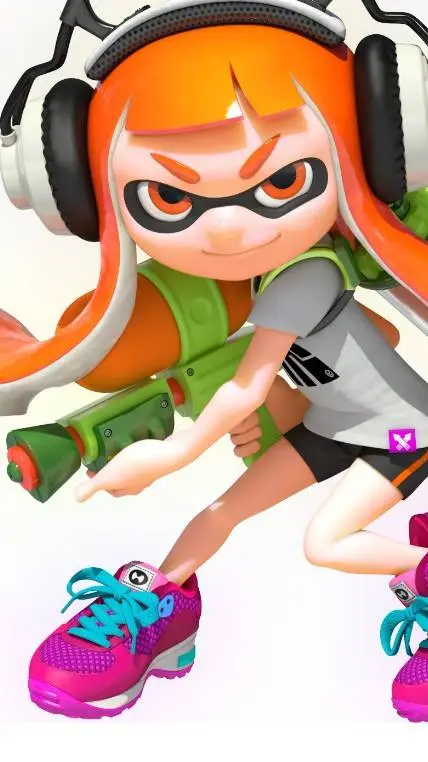 ai character: INKLING GIRL background