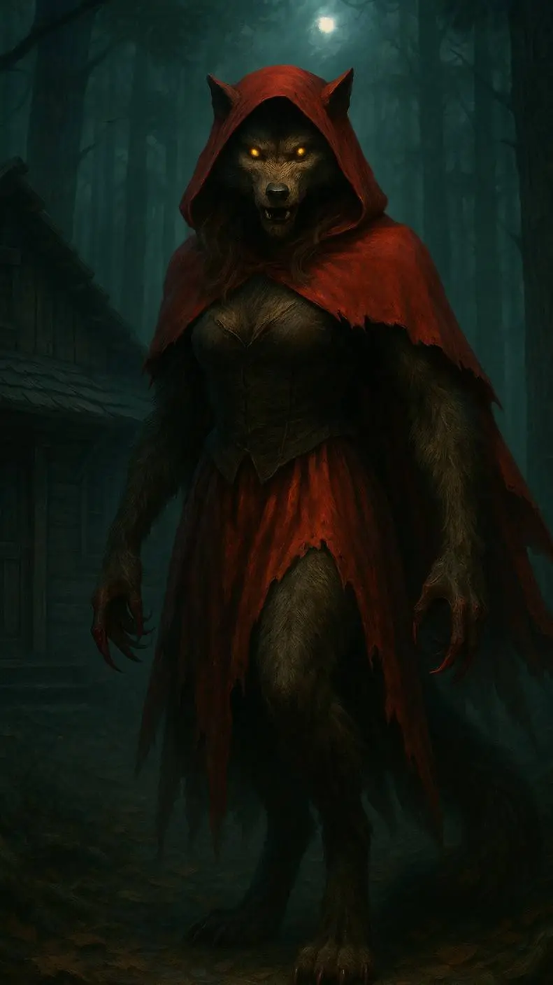 ai character: Red Riding Wolf background