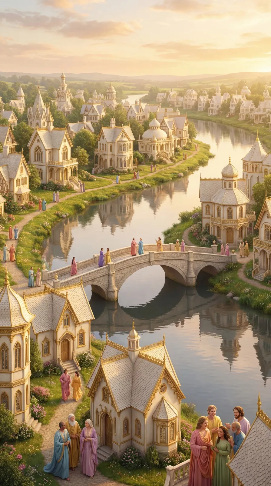 ai character: Heaven background