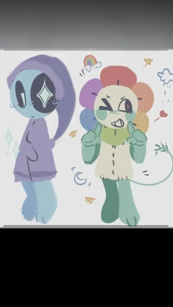 ai character: Dandy and Astro  background