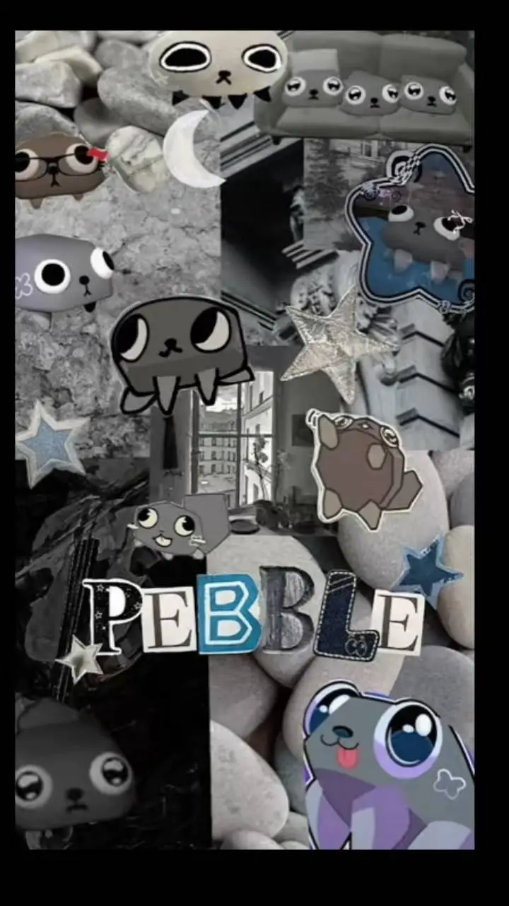 ai character: PEB/PEBBLE!!!!!! background