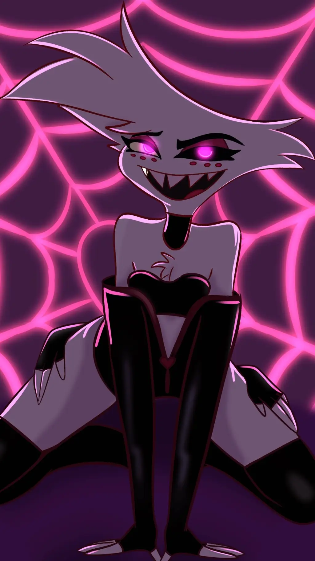 ai character: Angel dust  background