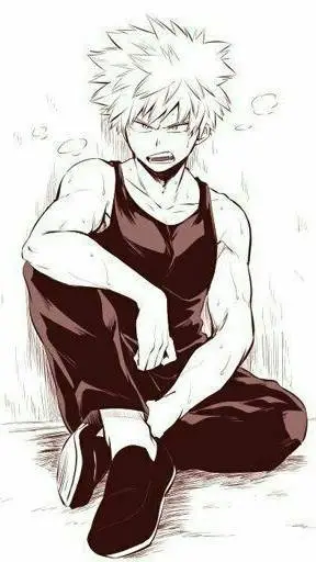 ai character: bakugo y Google background