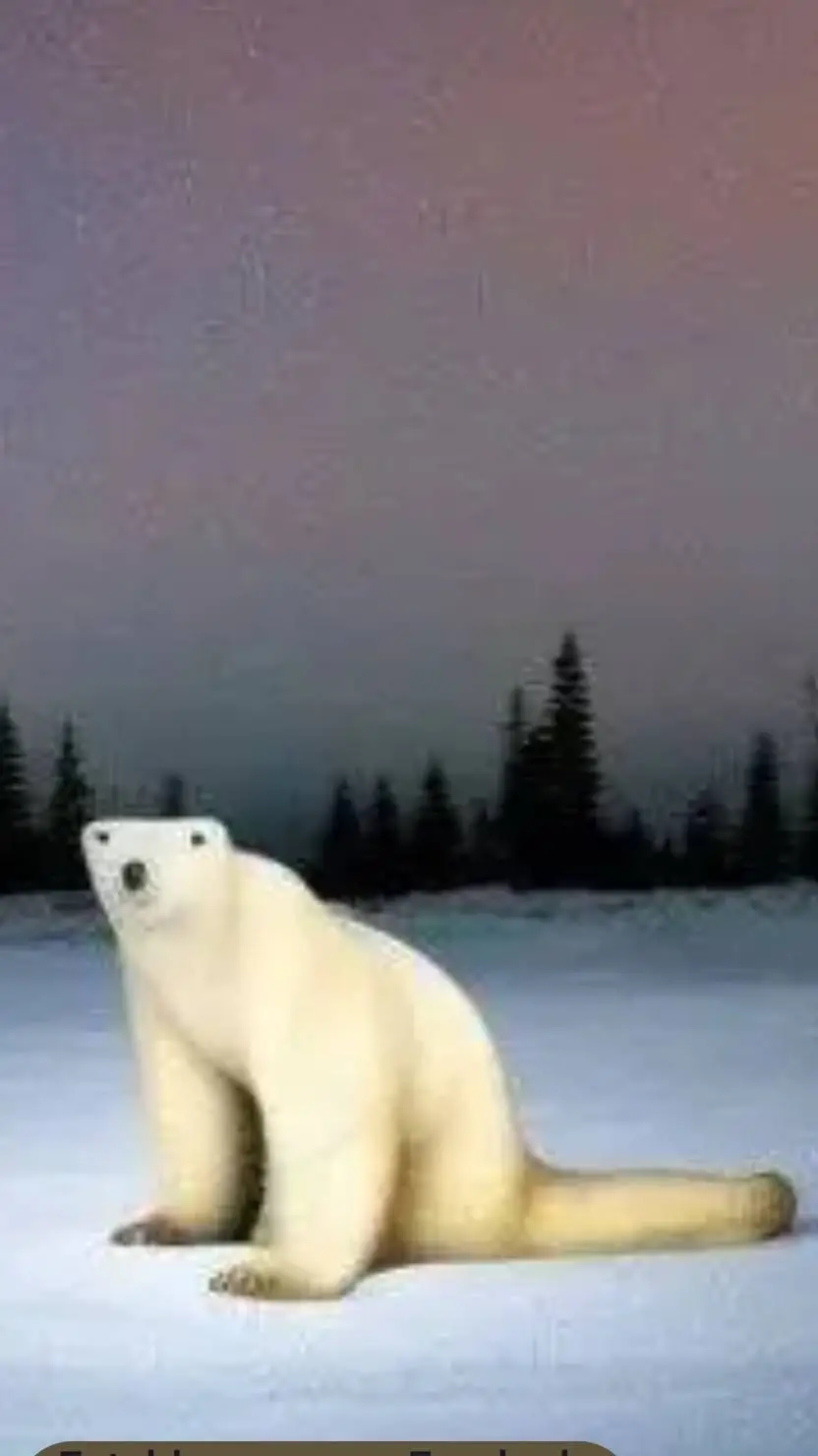 ai character: Polar bear 2026 background