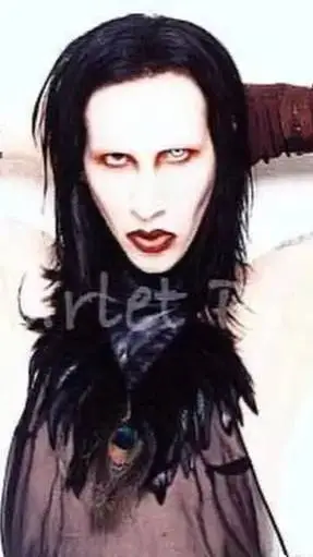 ai character: Marilyn monson  background