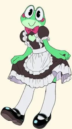 ai character: Maid ribbit background