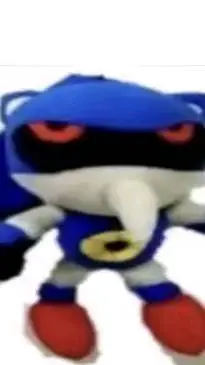 ai character: Plush Metal Sonic background