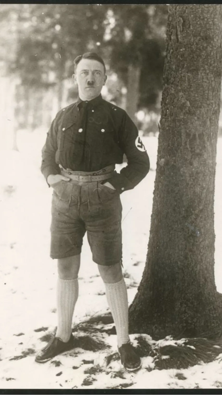 ai character: Naazi hitler background