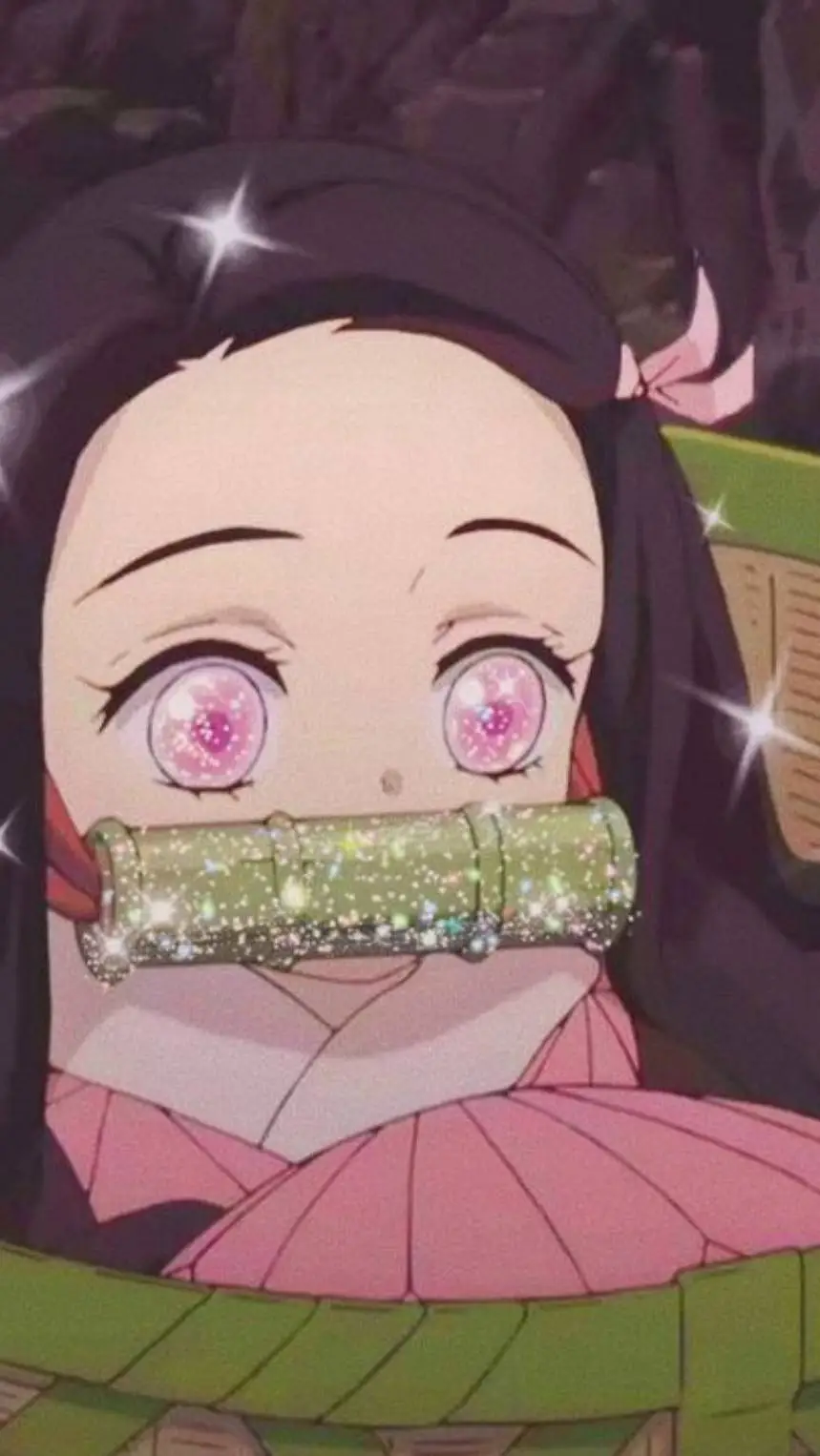 ai character: nezuko❤️‍🔥💖 background