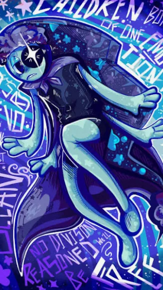 ai character: ><Astro>< background