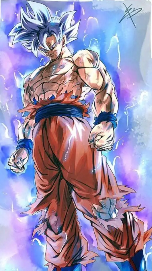 ai character: Son Goku MUI!!! background