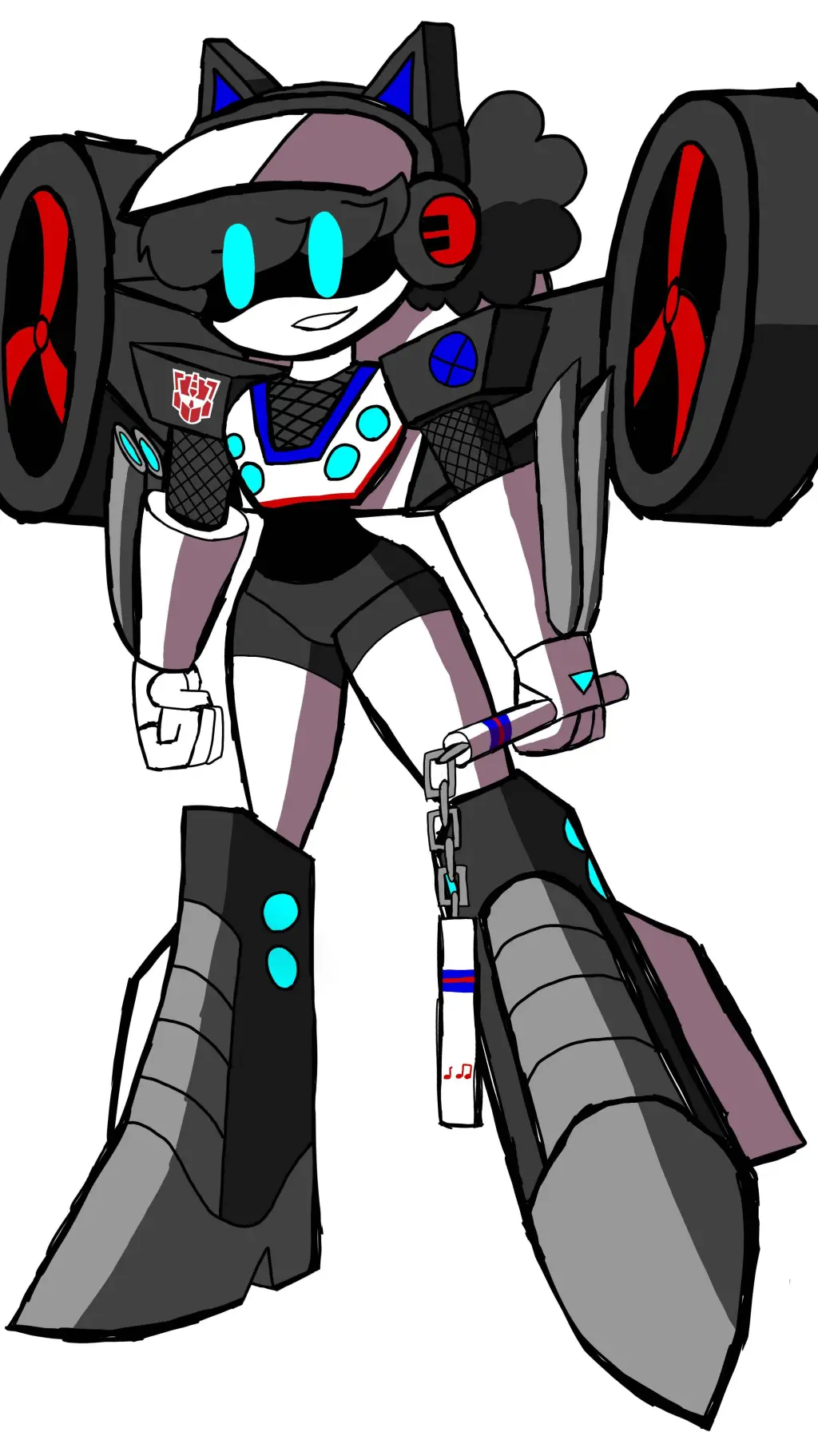 ai character: Murder drones MC background