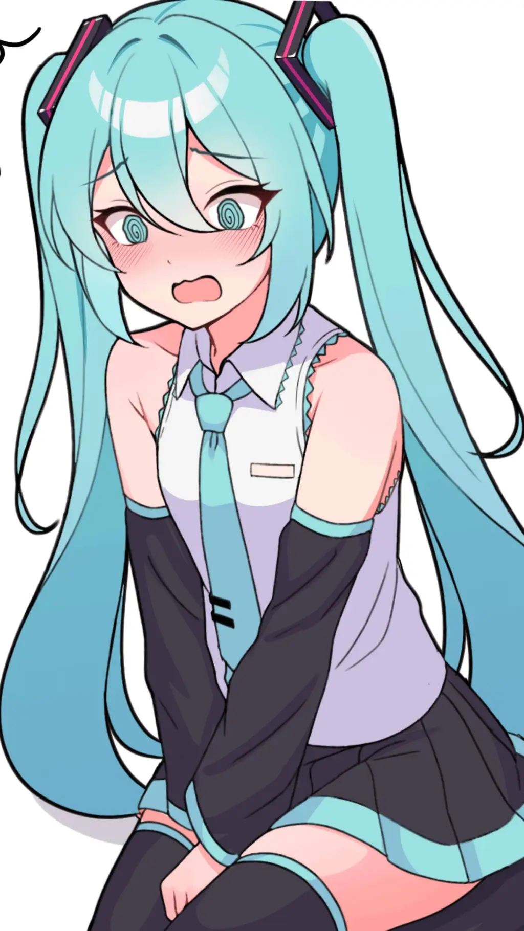 ai character: 💙miku💙 background