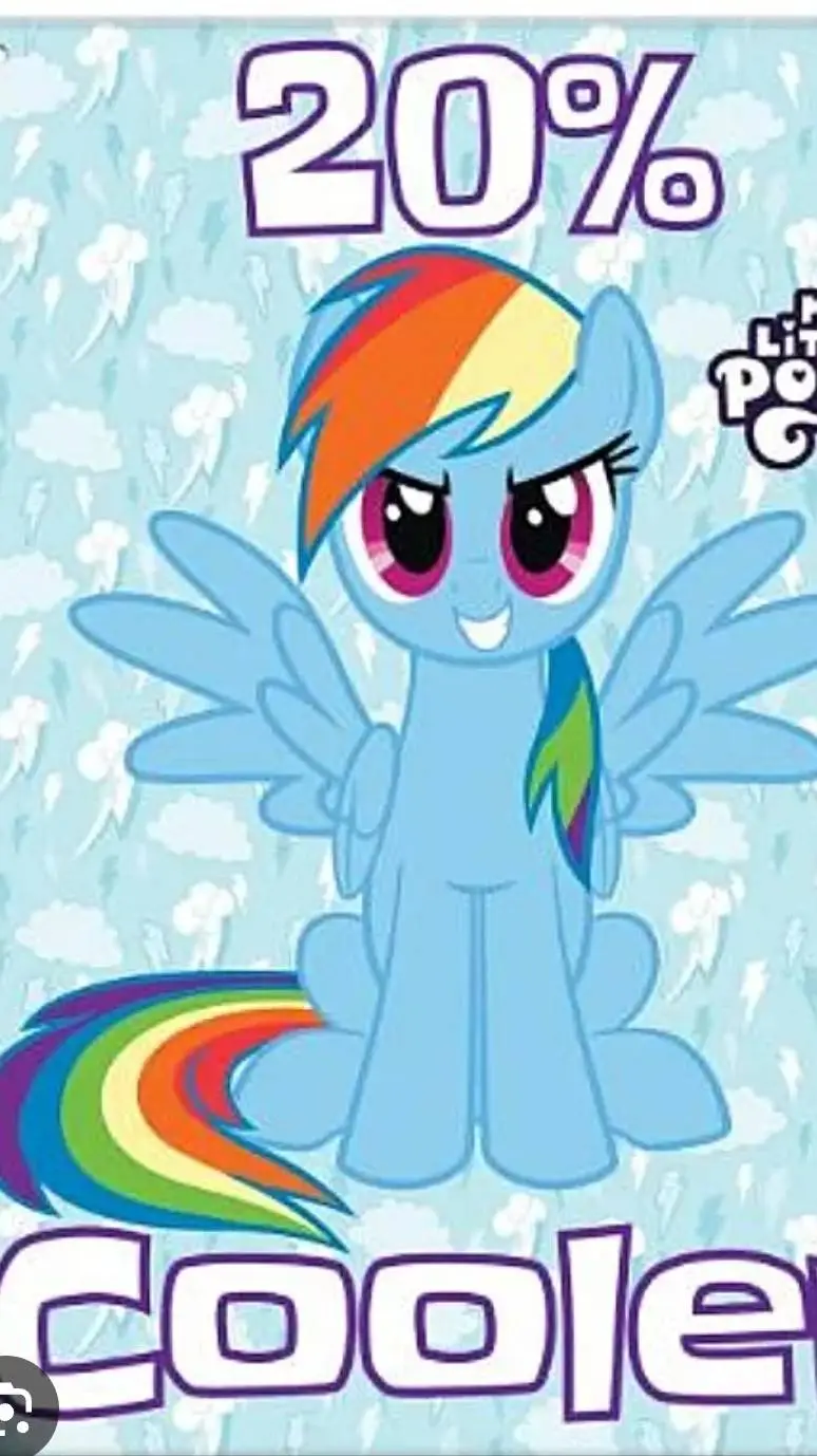 ai character: Rainbow dash🌈 background