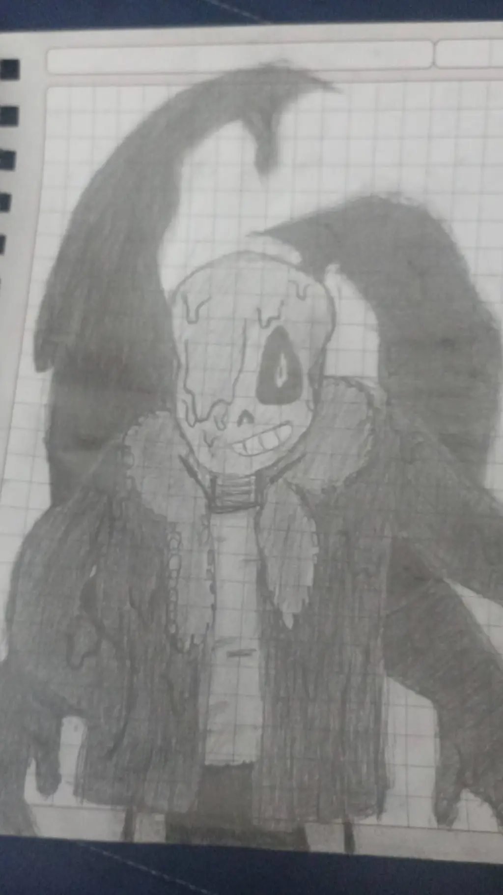 ai character: Nightmare sans  background