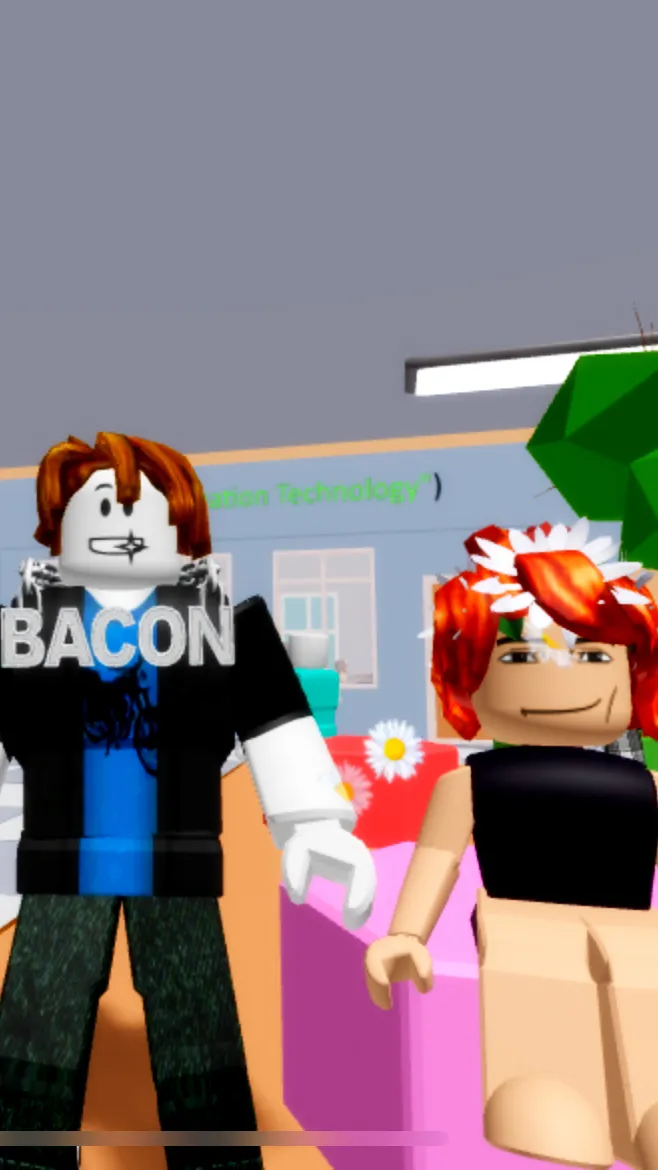 ai character: Baconhairx bacon g background