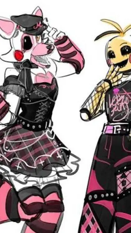 ai character: mangle toy chica  background