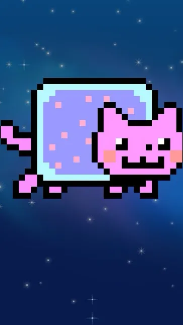 ai character: Nyan cat￼ background