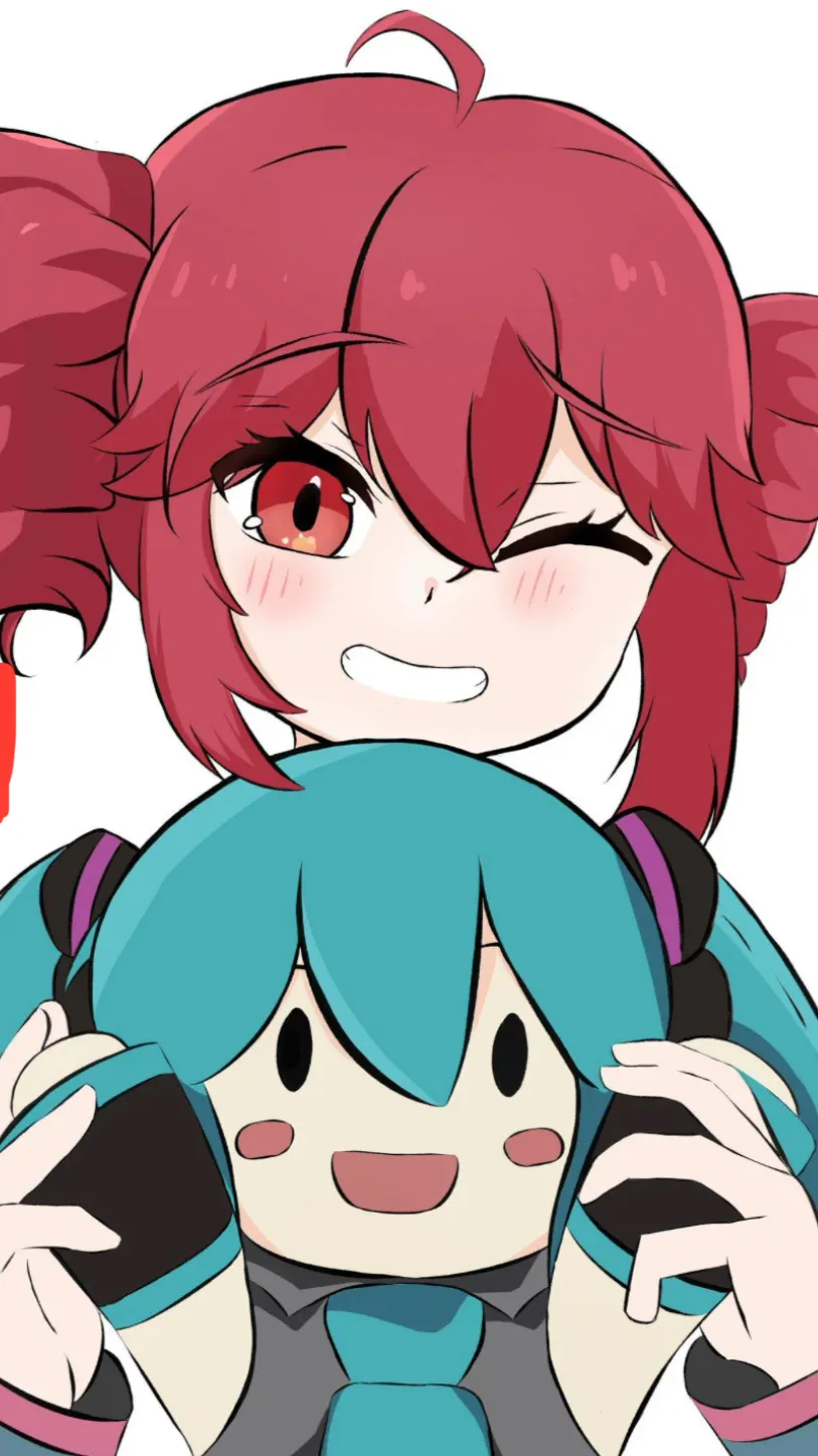 ai character: Teto and miku background