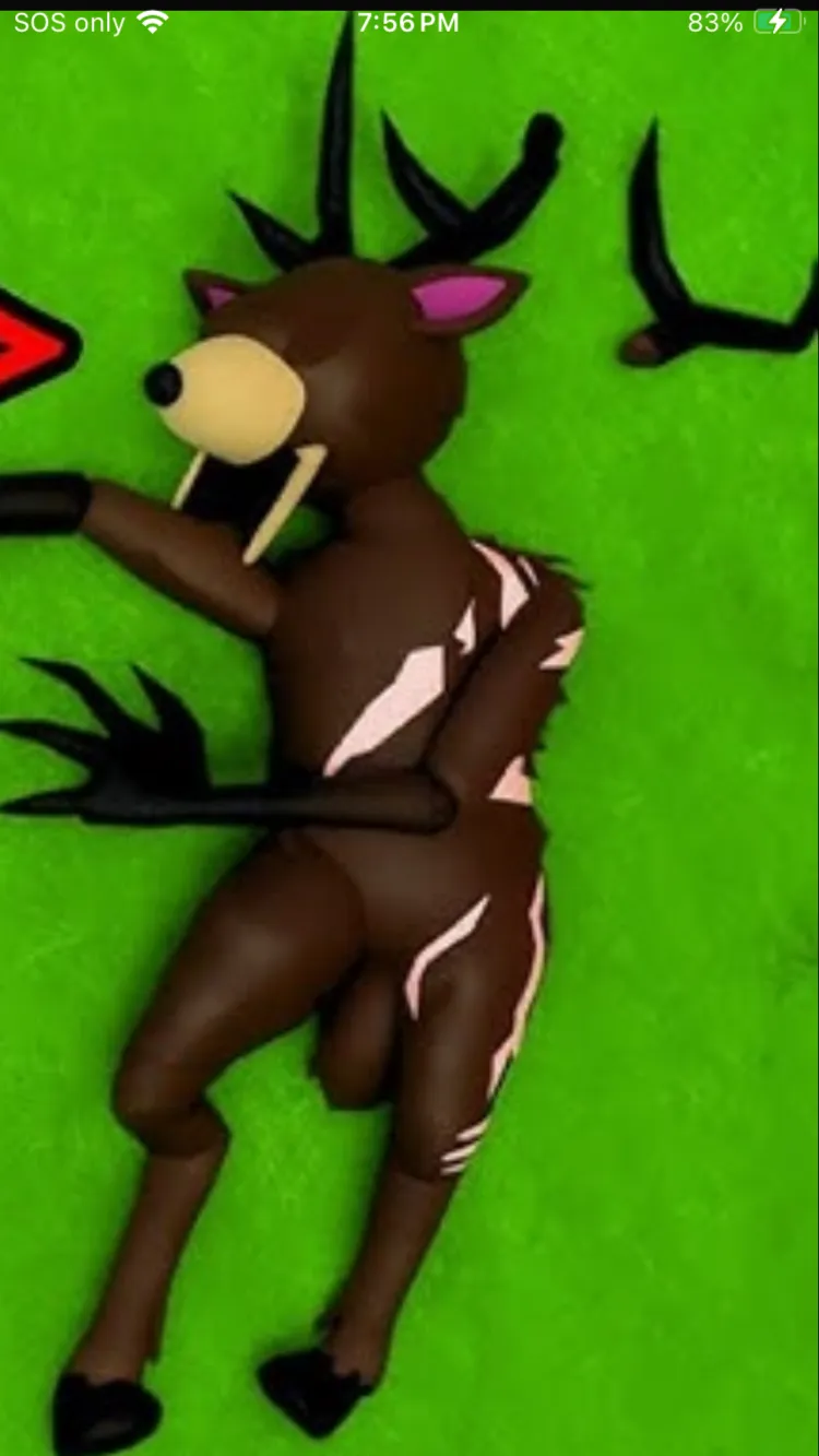 ai character: The hurt deer 99 n background