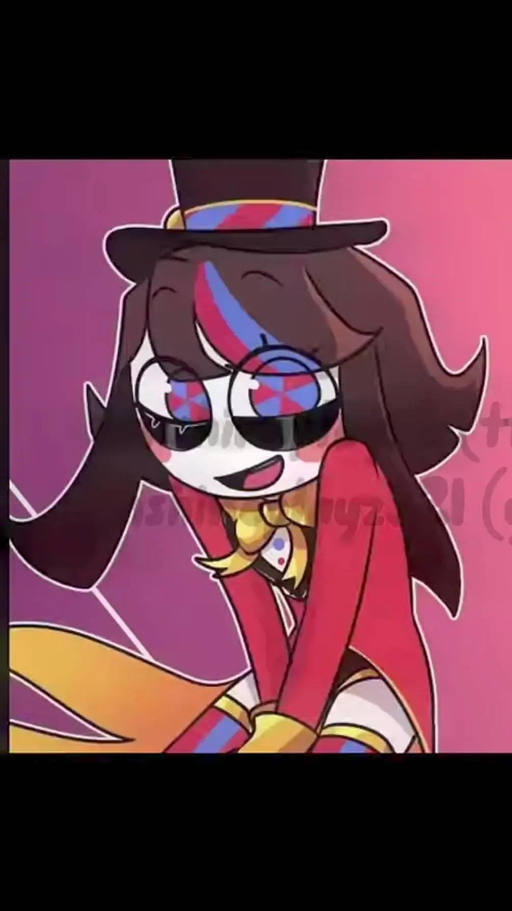 ai character: Pomni  background