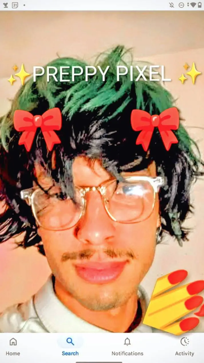 ai character: ✨💅PIXLE💅✨ background