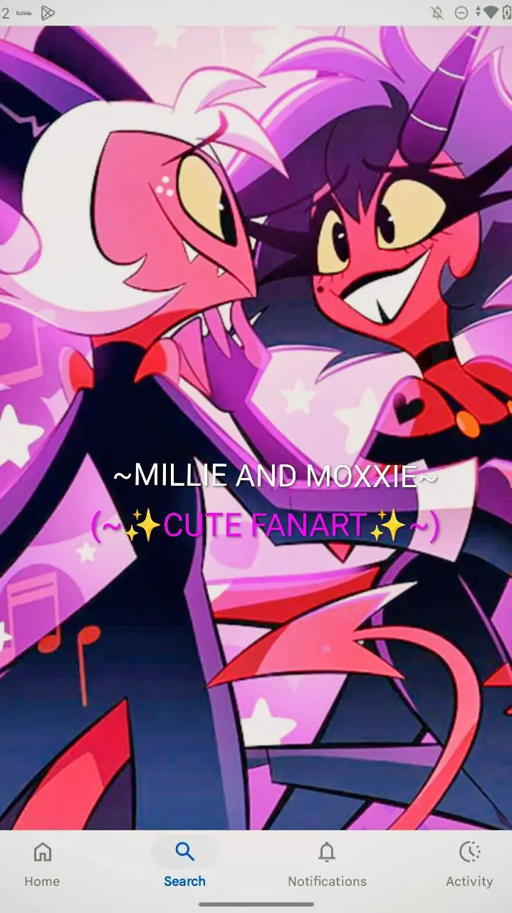ai character: 🩷😠MOX X MILLIE☺️ ✨ background