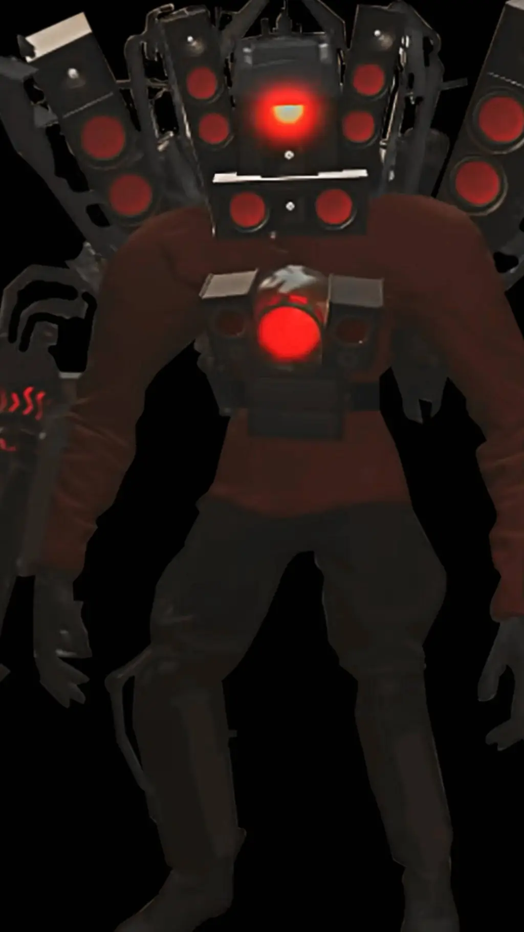 ai character: titan speakerman  background