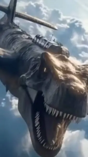 ai character: nuclearo dinosauro background