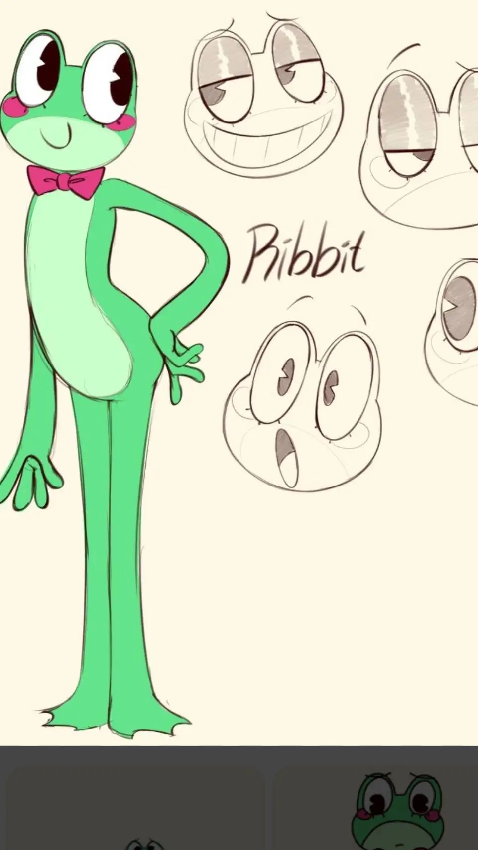 ai character: Ribbit!  background