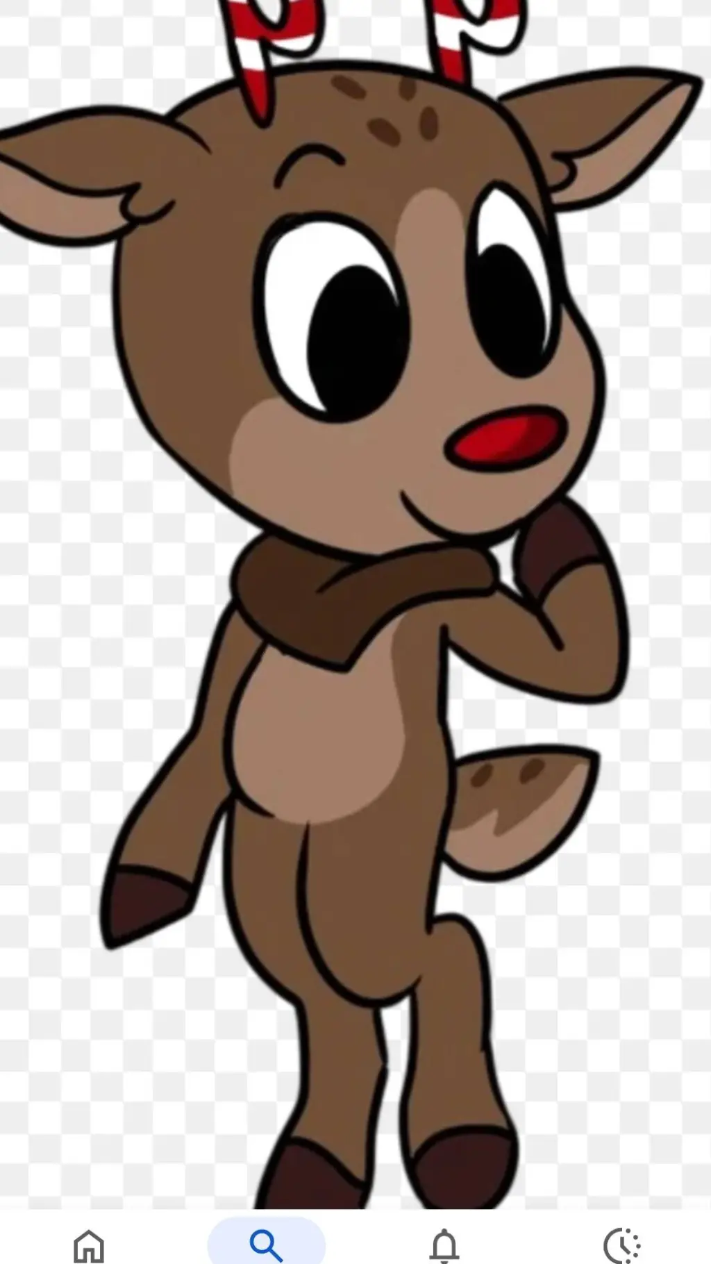 ai character: 🦌🎄{Rudie}🎄🦌 background