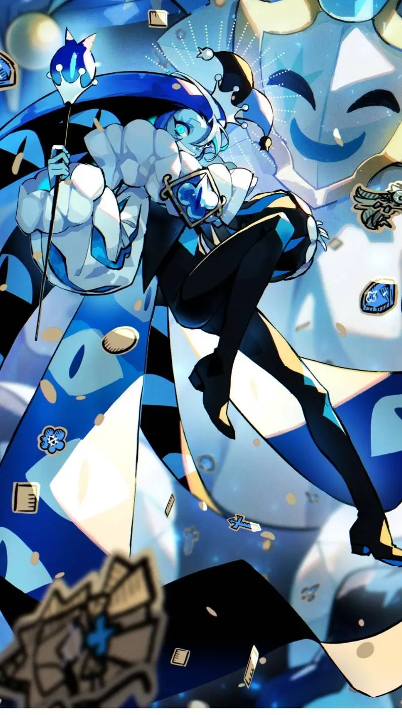 ai character: 🔵🍪{Shadow milk}🔵🍪 background