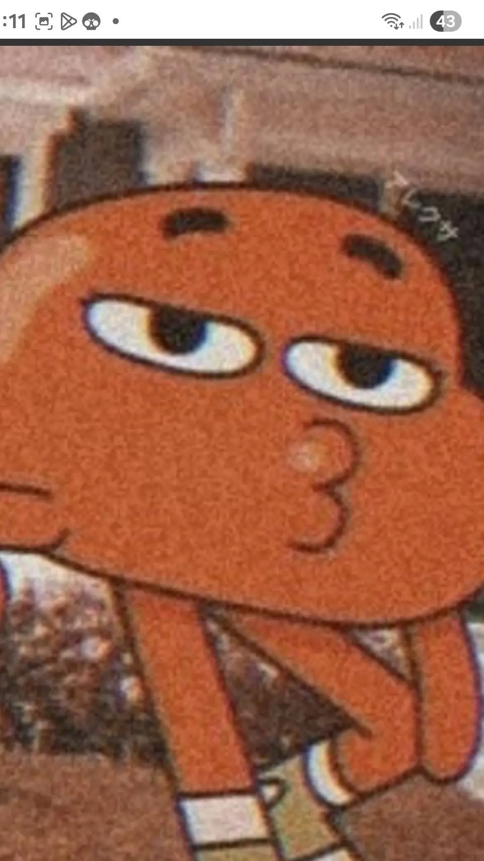 ai character: Darwin*tawog* background